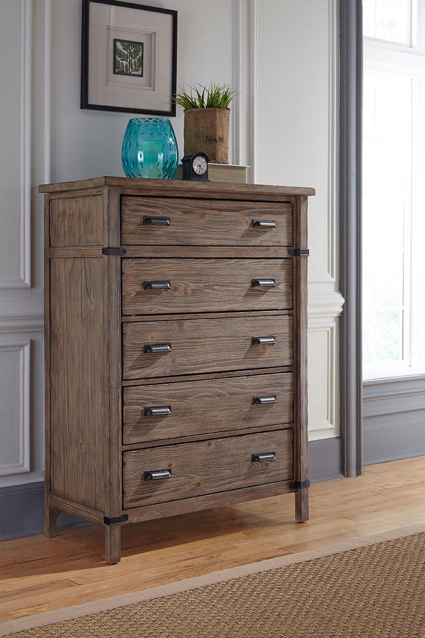 Weathered gray chest 2025 of drawers